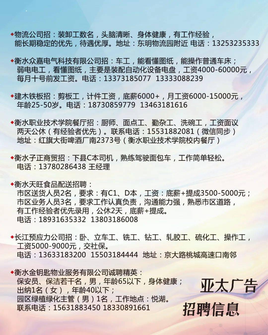 龙口市最新招聘信息概览